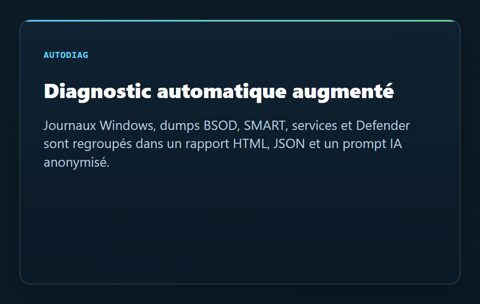 Diagnostic automatique augmenté - CockpitDiag